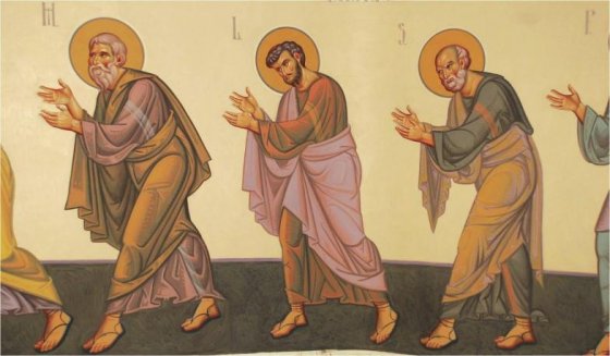 Apostoli - fresca bizantina