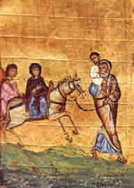 Fuga în Egipt (pe manuscris)
