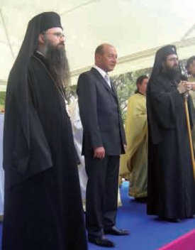 Prima vizită oficială a Preşedintelui României în mijlocul credincioşilor ortodocşi români de la Roma - 07.09.2008