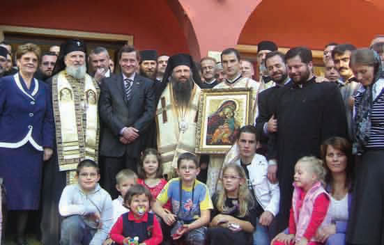 Moment de la binecuvântarea şi inaugurarea noului Centru Eparhial de la Roma
