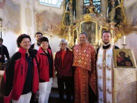 Sfințirea ambulanței Hezenswunsch Hospizmobil la Bogenberg