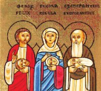 Les saints martyrs Félix, Regula et Exupérantius
