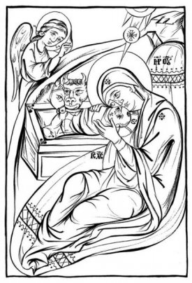 Conversation autour de la crèche